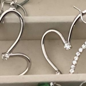 Silver Heart Earrings